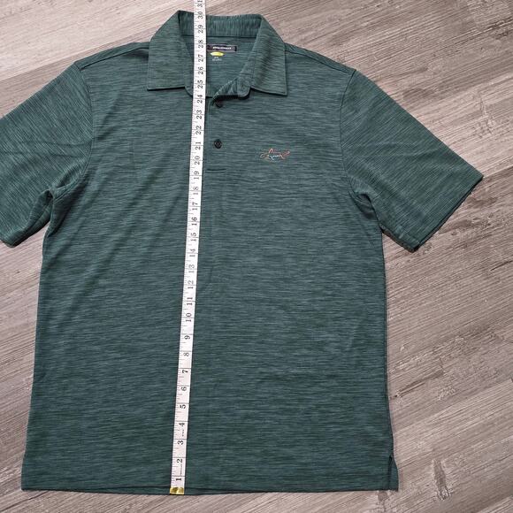 Greg Norman Play Dry Green Embordered Logo Crew Neck Short Sleeve Polo Shirt - Picture 6 of 7